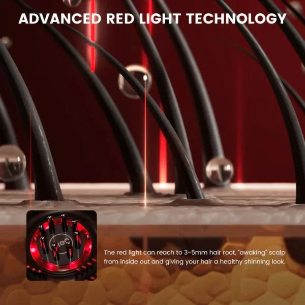 Zenlux Red Light & Oil Scalp Massager - Image 5